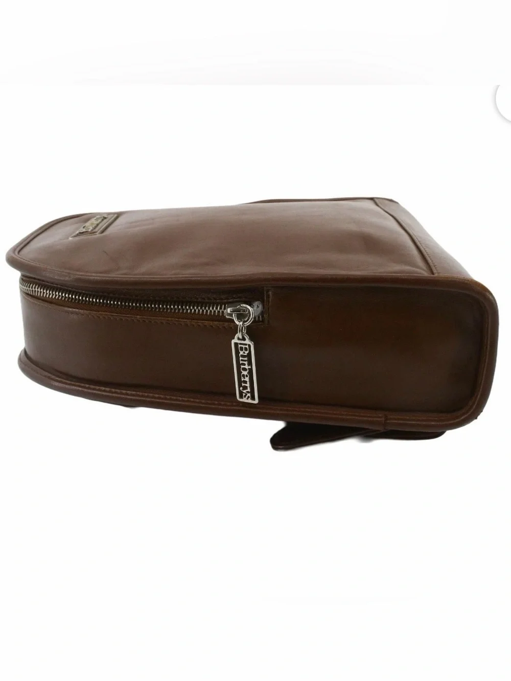 Vintage Burberry Brown Leather Backpack